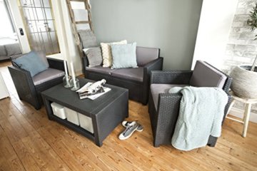 Allibert Lounge-Set Monaco 4tlg, graphit/cool grey - 6