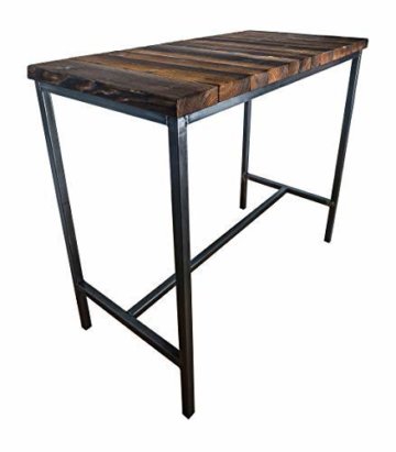 CHYRKA® Bartisch Stehtisch Barhocker Barstuhl BarMöbel SAMBOR Loft Vintage Bar Industrie Design Handmade Holz Metall (Tisch 120) - 1