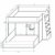 Furnistad | Etagenbett für Kinder Beta | Doppelstockbett mit Leiter und Bettkasten (Weiß + Weiß + Grau, 90 x 200 cm + 90 x 195 cm) - 2