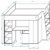 Furnistad | Hochbett für Kinder Delta | Kinderhochbett mit Leiter, Schrank und Schreibtisch (Weiß + Weiß + Rosa, 90 x 200 cm) - 2