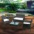 HENGMEI Gartengarnitur Polyrattan Gartenmöbel Set Lounge Sitzgarnitur Gartensofa Rattanmöbel mit 2 Sessel + 1 Bank (Schwarz, Type E mit Weiß Kissen) - 7