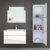 Home Deluxe - Badmöbel-Set - Wangerooge weiß - L - inkl. Waschbecken und komplettem Zubehör - Verschiedene Größen - 2