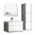 Home Deluxe - Badmöbel-Set - Wangerooge weiß - L - inkl. Waschbecken und komplettem Zubehör - Verschiedene Größen - 4