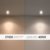 linovum® WEEVO IP44 LED Decken Einbauleuchten 10er Set extra flach - Strahler Spot neutralweiß für Bad, Küche, Möbel, Außen - 8