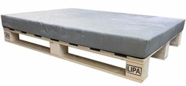 LIPA Palettenbett Bett Holz Massivholzbett 90 100 120 140 160 180 200 x 200cm, Palettenmöbel hergestellt in BRD (140x200) - 1