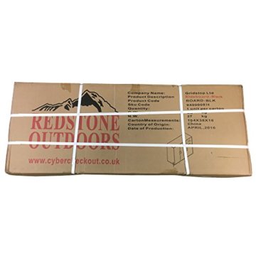 Redstone Schwarz Sideboard Kommode - 3 Türen + 2 Schubladen - Holz - 5