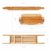 Relaxdays Badewannenablage aus Bambus HxBxT: ca. 6,5 x 69 x 14 cm Badewannenbrücke mit verstellbarer Seifenschale Badewannenbrett als Wannenregal und Badewannenbutler praktischer Wannenaufsatz, natur - 2