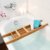 Relaxdays Badewannenablage aus Bambus HxBxT: ca. 6,5 x 69 x 14 cm Badewannenbrücke mit verstellbarer Seifenschale Badewannenbrett als Wannenregal und Badewannenbutler praktischer Wannenaufsatz, natur - 1