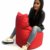 Sitzsack Sessel - für Kinder und Erwachsene - In & Outdoor Sitzsäcke Kissen Sofa Hocker Sitzkissen Bodenkissen mit Styropor Füllung Bean Bag Sitzsäcke Möbel Kissen (Rot) - 4