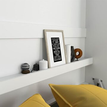 SMARTBett Basic 140x200 Vertikal Weiss Schrankbett | ausklappbares Wandbett, ideal geeignet als Wandklappbett fürs Gästezimmer, Büro, Wohnzimmer, Schlafzimmer - 4