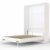 SMARTBett Basic 140x200 Vertikal Weiss Schrankbett | ausklappbares Wandbett, ideal geeignet als Wandklappbett fürs Gästezimmer, Büro, Wohnzimmer, Schlafzimmer - 1