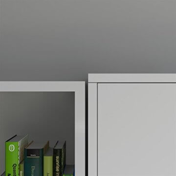 SMARTBett Basic 140x200 Vertikal Weiss Schrankbett | ausklappbares Wandbett, ideal geeignet als Wandklappbett fürs Gästezimmer, Büro, Wohnzimmer, Schlafzimmer - 7