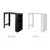 SoBuy® FWT17-W Bartisch Beistelltisch Stehtisch Küchentheke Küchenbartisch mit 3 Regalfächern Tresen weiß BHT: 112x106,5x57cm - 5