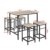 SoBuy® OGT11-N Bartisch Set 5-teilig Esstisch Stehtisch Bistrotisch mit 4 Stühlen Sitzgruppe - 3