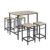 SoBuy® OGT11-N Bartisch Set 5-teilig Esstisch Stehtisch Bistrotisch mit 4 Stühlen Sitzgruppe - 1