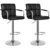 SONGMICS 2 x Barhocker Stuhl Barstuhl mit Armlehnen und Lehne Belastbar bis 200 kg Schwarz LJB93B - 1