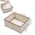 SONGMICS Aufbewahrung Kommode Garderoben mit 4 Schubladen Schubladenschrank Stoffschrank Campingschrank 45 x 84,5 x 38 cm (B x H x T) Beige RLG14M - 5