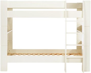 Steens For Kids Kinderbett, Etagenbett inkl. Lattenrost und Absturzsicherung, Liegefläche 90 x 200 cm, MDF, weiß - 2