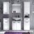 trendteam smart living Badezimmer 5-teilige Set Kombination Skin Gloss, 170 x 182 x 31 cm in Weiß Hochglanz mit viel Stauraum - 2