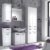trendteam smart living Badezimmer Schrank Kommode Skin Gloss, 30 x 79 x 31 cm in Weiß Hochglanz mit Schubkasten - 4