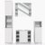 VICCO Badmöbel Set Badezimmermöbel FYNN Spiegel + Unterschrank + Midischrank + Hochschrank (Set 4, Beton) - 1