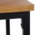 WOLTU BT13hei 1x Bartisch Bistrotisch Stehtisch Esstisch, Metallgestell, Tischplatte aus Massivholz, Eiche, 120x66x110cm(BxTxH) - 5