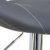 WOLTU Design 2 x Barhocker Tresenhocker mit Griff , 2er Set , stufenlose Höhenverstellung , verchromter Stahl , Antirutschgummi , pflegeleichter Kunstleder , gut gepolsterte Sitzfläche , Farbwahl (9198 Grau) - 4